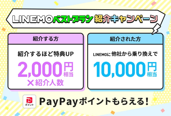 6回線紹介で最大12,000円相当のPayPayポイント
