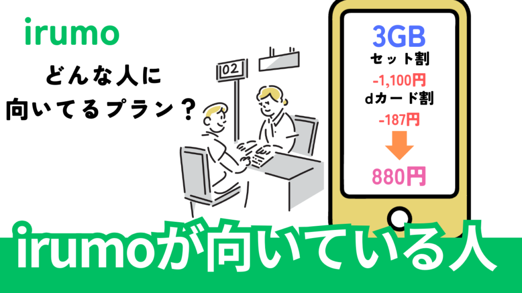 まず結論、irumoが向いている人