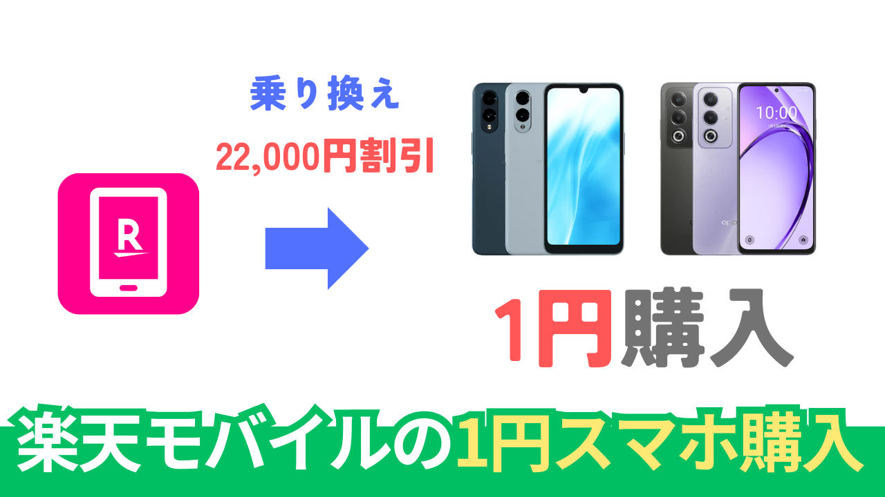 楽天モバイル「1円スマホ」の最新キャンペーンの条件・機種・注意点まとめ【2025年7月版】
