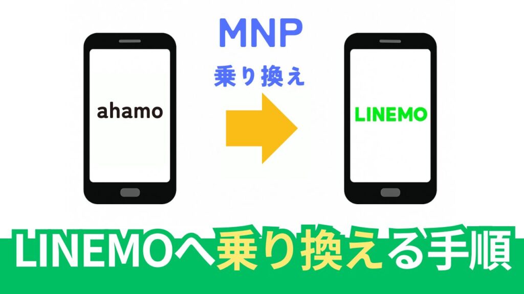 ahamoからLINEMOへ乗り換え手順【画像あり】MNPワンストップで簡単。