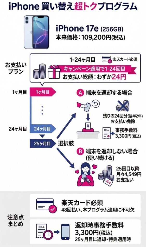 楽天モバイル「iPhone 買い替え超トクプログラム」とは